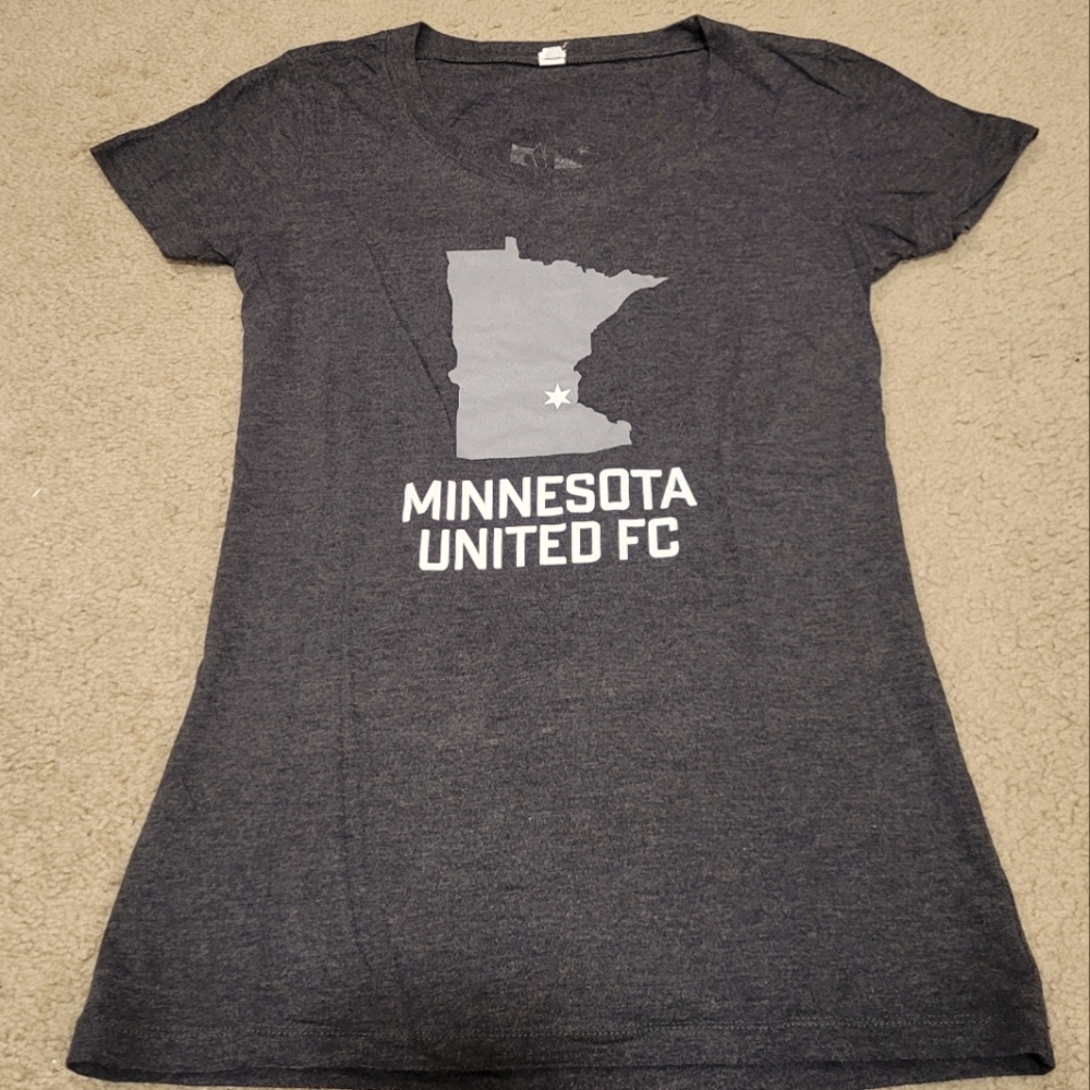 Bella Dark Heather Gray Minnesota United T-Shirt